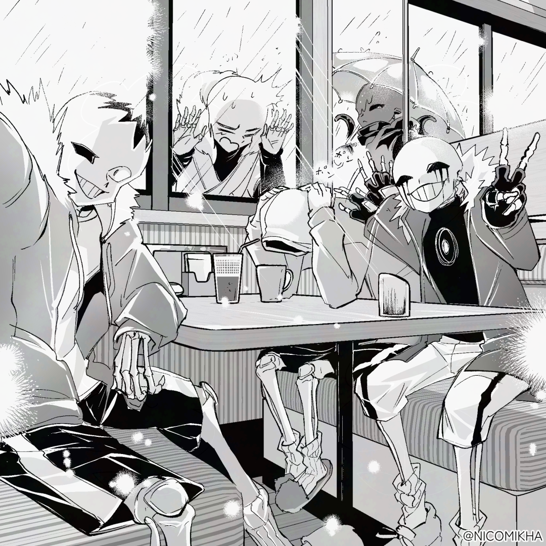 Café group scene